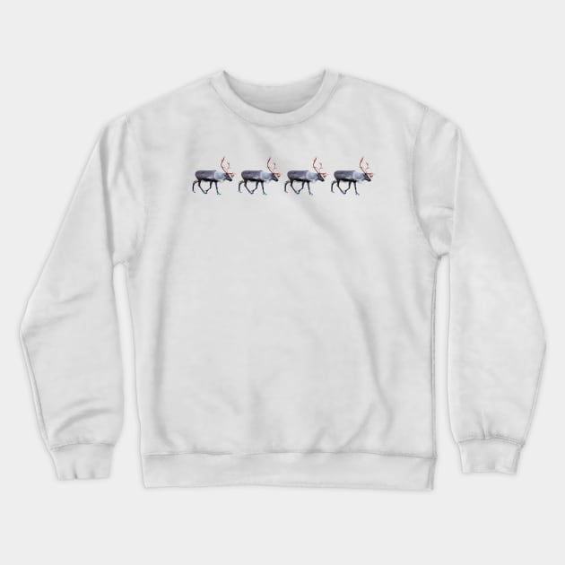 Santa Claus Reindeer Crewneck Sweatshirt by FotoJarmo